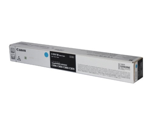 Canon 3764C002/C-EXV58C Toner cyan, 60K pages ISO/IEC 19752 for Canon IR DX C 5800
