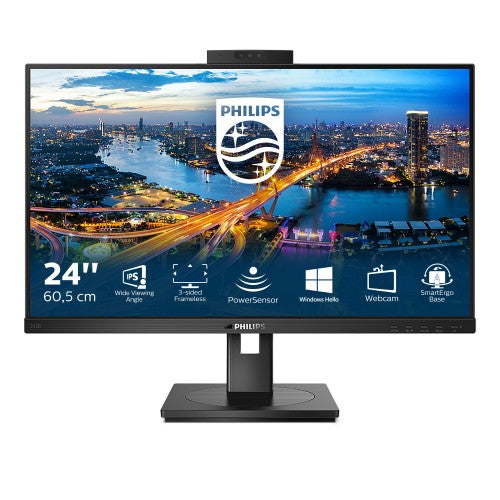 Philips B Line 242B1H/00 computer monitor 60.5 cm (23.8") 1920 x 1080 pixels Full HD LED Black