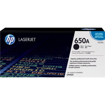 HP CE270A/650A Toner cartridge black, 13.5K pages ISO/IEC 19798 for HP CLJ CP 5525