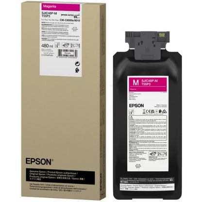Epson C13T55P340/SJIC-48-P-M Ink cartridge magenta 480ml for Epson ColorWorks C 8000 e BK/MK