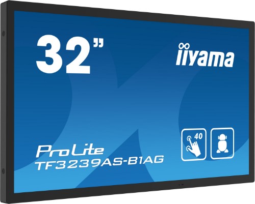 iiyama TF3239AS-B1AG computer monitor 80 cm (31.5") 1920 x 1080 pixels Full HD LED Touchscreen Black