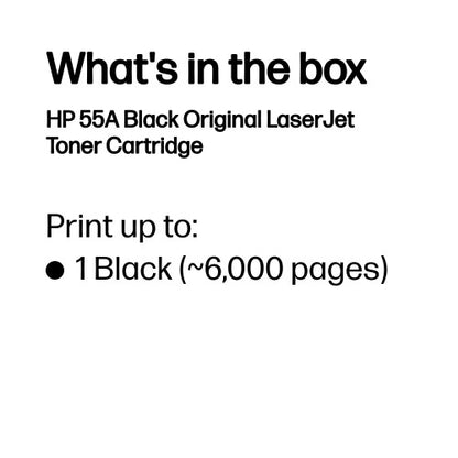 HP CE255A/55A Toner cartridge black, 6K pages ISO/IEC 19752 for HP LaserJet P 3015