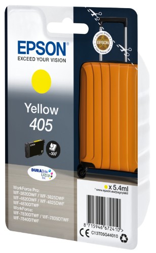 Epson C13T05G44010/405 Ink cartridge yellow, 300 pages 5.4ml for Epson WF-3820/7830