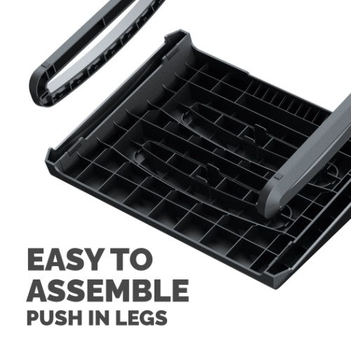 Fellowes Foot Rest Under Desk - Breyta Foot Support Ergonomic Foot Rest with Textured Surface - Foot Rest Stool for Office & Home - Black