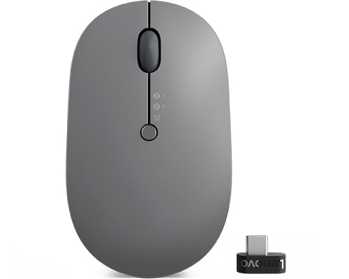 Lenovo Go Multi-Device mouse Office Ambidextrous RF Wireless + Bluetooth Optical 2400 DPI