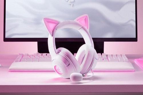 Razer Kraken Kitty V2 Headset Wired Head-band Gaming USB Type-A White