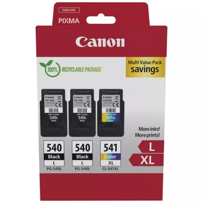 Canon 5224B017/PG-540L+CL-541XL Printhead cartridge multi pack 2x black +1x color Pack=3 for Canon Pixma MG 2150/MX 370