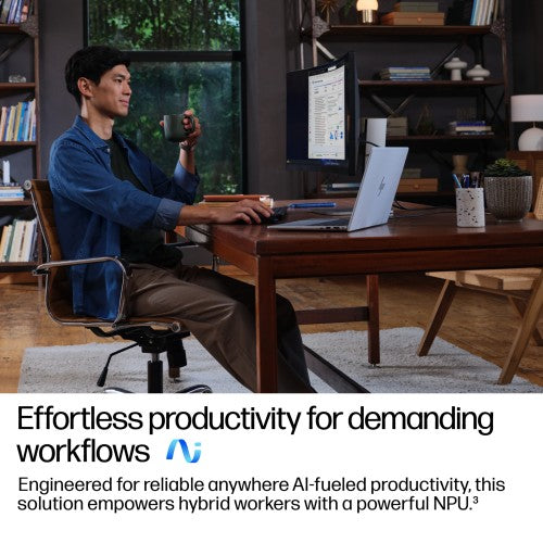 HP EliteBook 8 G1i Next Gen AI PC Wolf Pro Security Edition Copilot+ PC Intel Core Ultra 7 256V Laptop 40.6 cm (16") WUXGA 16 GB LPDDR5x-SDRAM 512 GB SSD Wi-Fi 7 (802.11be) Windows 11 Pro Silver