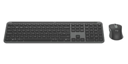 Logitech 920-012511 keyboard Mouse included Office RF Wireless + Bluetooth QWERTY UK English Graphite