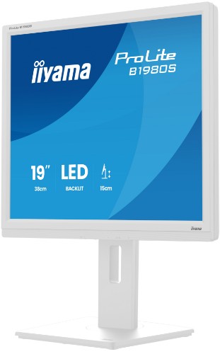 iiyama ProLite B1980S-W1 computer monitor 48.3 cm (19") 1280 x 1024 pixels SVGA LED White