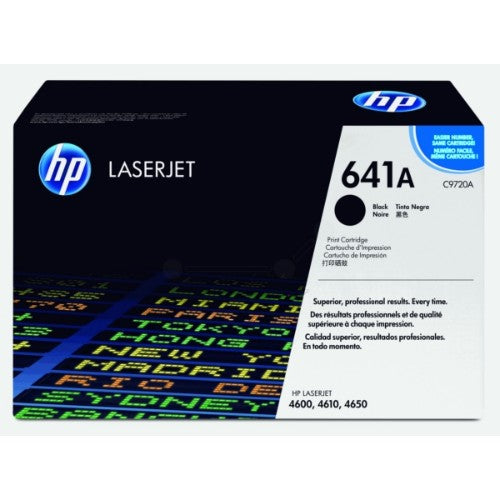 HP C9720A/641A Toner cartridge black, 9K pages/5% for Canon LBP-85/HP Color LaserJet 4650