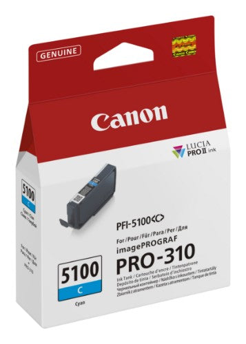Canon 6953C001/PFI-5100C Ink cartridge cyan 842 Photos for Canon IPF PRO-310
