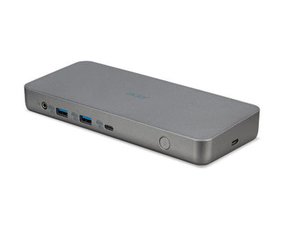 Acer USB Type-C D501 Docking Station with ChromeOS support, Silver - HDMI, DP, Gig-E, USB 3.2 Gen 1 Type-A, USB 3.2 Gen 2 Type-C