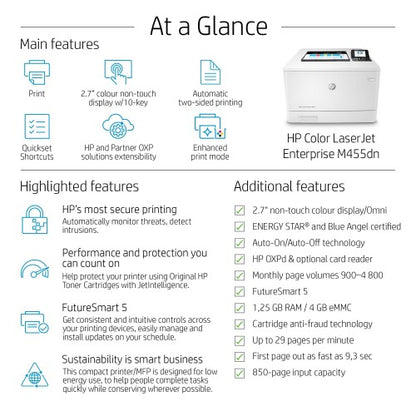 HP Color LaserJet Enterprise M455dn