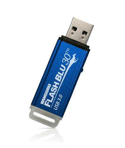 iStorage Kanguru FlashBlu30 SuperSpeed USB3.0 32GB |Secure Flash Drive| Physical Write Protect Switch | Windows “Ready Boost” compatible