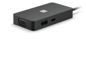 Microsoft Surface USB-C Travel Hub Wired USB 3.2 Gen 2 (3.1 Gen 2) Type-C Black