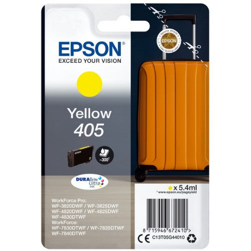Epson C13T05G44010/405 Ink cartridge yellow, 300 pages 5.4ml for Epson WF-3820/7830