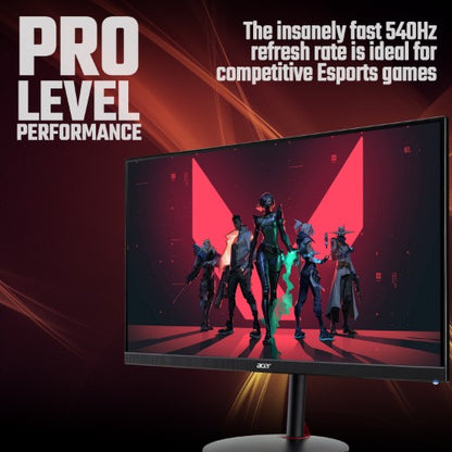 Acer NITRO XV2 Nitro XV242F gaming monitor - 540Hz, 23.8", Full HD, 0.5ms, FreeSync Premium, DisplayHDR 400, HDMI & DP