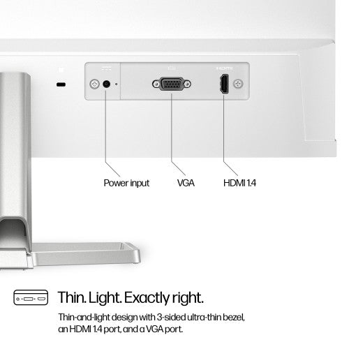 HP Series 5 23.8 inch FHD White Monitor - 524sw