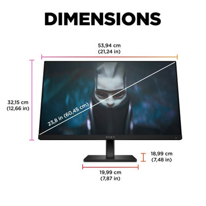 HP OMEN by 23.8 inch FHD 165Hz Gaming Monitor - OMEN 24
