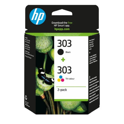 HP 3YM92AE/303 Printhead cartridge multi pack black + color 4ml Pack=2 for HP Envy Photo 6230/e