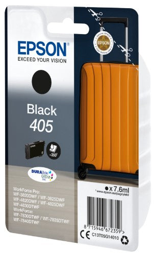 Epson C13T05G14020/405 Ink cartridge black Blister Acustic Magnetic, 350 pages 7.6ml for Epson WF-3820/7830