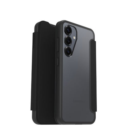 OtterBox React Folio Series for Samsung Galaxy S25, transparent/black