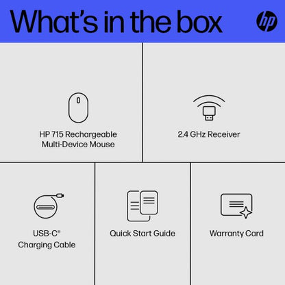 HP 715 Rechargeable Multi-Device Mouse