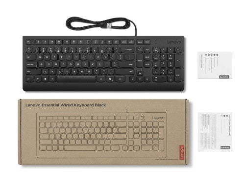 Lenovo 4Y41R64681 keyboard Home/Office USB Nordic Black