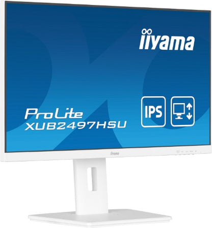 iiyama ProLite XUB2497HSU-W2 computer monitor 60.5 cm (23.8") 1920 x 1080 pixels Full HD LED White