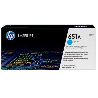 HP CE341A/651A Toner cartridge cyan, 16K pages ISO/IEC 19798 for HP LaserJet 700 M775