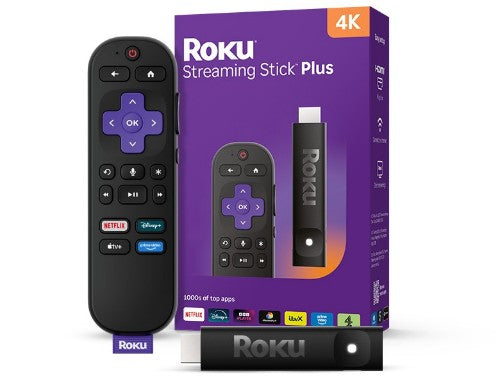 Roku Streaming Stick Plus HDMI 4K Ultra HD Black