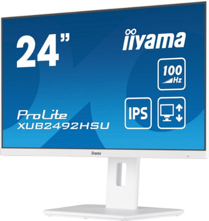 iiyama XUB2492HSU-W6 computer monitor 60.5 cm (23.8") 1920 x 1080 pixels Full HD LED White