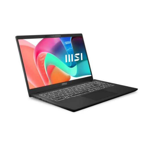 MSI Modern 15 H C2RMG-282UK Intel Core 5 210H Laptop 39.6 cm (15.6") Full HD 16 GB DDR4-SDRAM 512 GB SSD Wi-Fi 6E (802.11ax) Windows 11 Home Black
