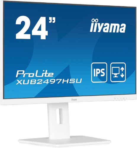 iiyama ProLite XUB2497HSU-W2 computer monitor 60.5 cm (23.8") 1920 x 1080 pixels Full HD LED White
