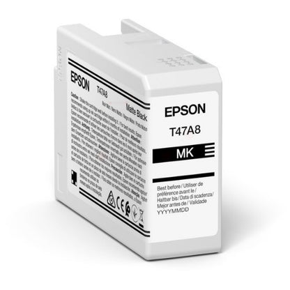 Epson C13T47A80N/T47A8 Ink cartridge black matt 50ml for Epson SC-P 900