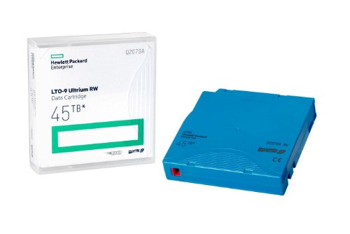 HPE LTO-9 Ultrium 45TB RW Non Custom Labeled 20 Data Cartridges with Cases