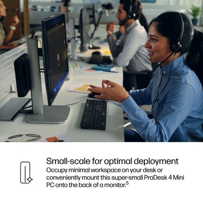 HP ProDesk 4 Mini G1i Wolf Pro Security Edition Intel Core Ultra 7 265T 32 GB DDR5-SDRAM 1 TB SSD Windows 11 Pro Mini PC AI PC Black