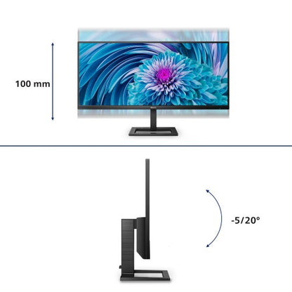 Philips E Line 346E2LAE/00 computer monitor 86.4 cm (34") 3440 x 1440 pixels Wide Quad HD LCD Black