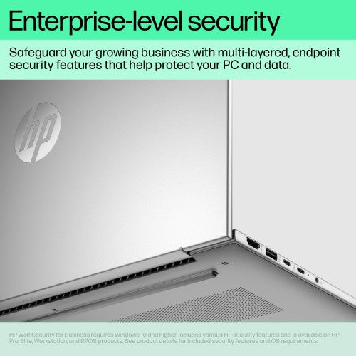 HP ProBook 440 G11 Intel Core Ultra 5 125U Laptop 35.6 cm (14") WUXGA 8 GB DDR5-SDRAM 256 GB SSD Wi-Fi 6E (802.11ax) Windows 11 Pro AI PC Silver