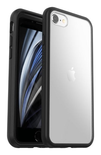 OtterBox React Series for Apple iPhone SE (2nd gen)/8/7, transparent/black