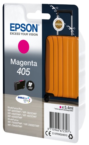 Epson C13T05G34010/405 Ink cartridge magenta, 300 pages 5.4ml for Epson WF-3820/7830