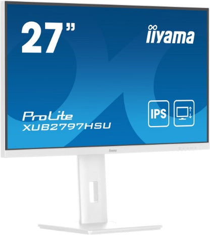 iiyama ProLite XUB2797HSU-W2 computer monitor 68.6 cm (27") 1920 x 1080 pixels Full HD LED White