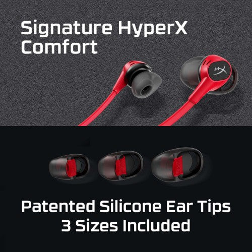 HyperX Cloud Buds Wireless Headphones (Red-Black)
