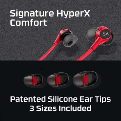 HyperX Cloud Buds Wireless Headphones (Red-Black)
