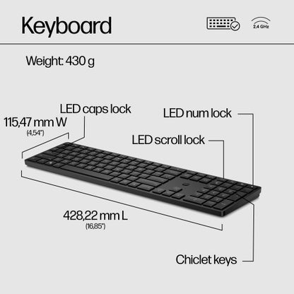 HP 650 Wireless Keyboard and Mouse Combo