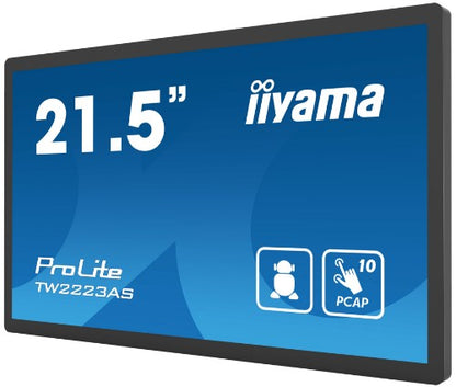 iiyama TW2223AS-B2 computer monitor 54.6 cm (21.5") 1920 x 1080 pixels Full HD Touchscreen Black