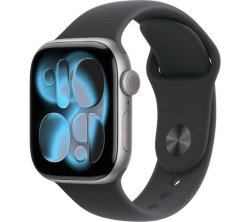 Apple Watch Series 11 GPS 42mm Space Grey Aluminium Case with Black Sport Band - M/L