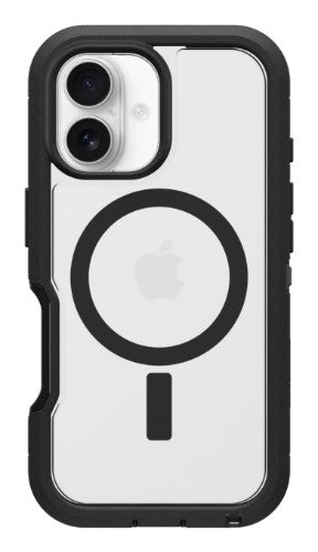 OtterBox Defender Series XT Clear for MagSafe for Apple iPhone 16, Dark Side
