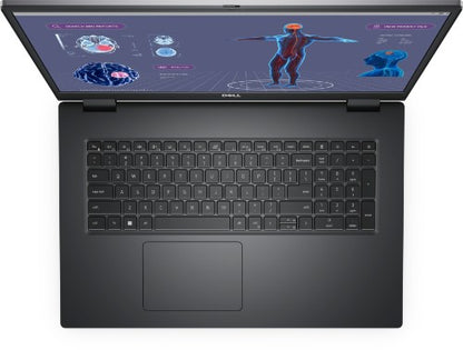DELL Precision 7780 Intel® Core™ i7 i7-13850HX Mobile workstation 43.9 cm (17.3") Full HD 32 GB DDR5-SDRAM 1 TB SSD NVIDIA RTX 3500 Ada Wi-Fi 6E (802.11ax) Windows 11 Pro UK English Grey